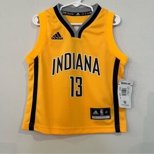 Indiana Pacers 13 Paul George Yellow Size 4T Adidas NBA Jersey